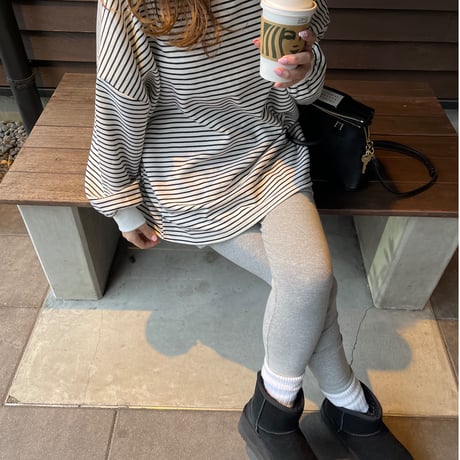 スカート付きレギンス(Light gray)