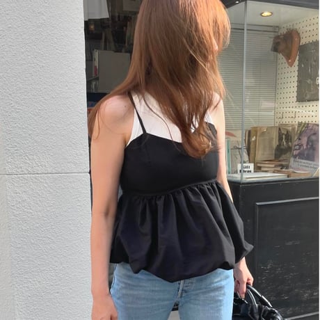 Camisole balloon tops(Black)