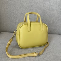 Leather mini square bag(Yellow)