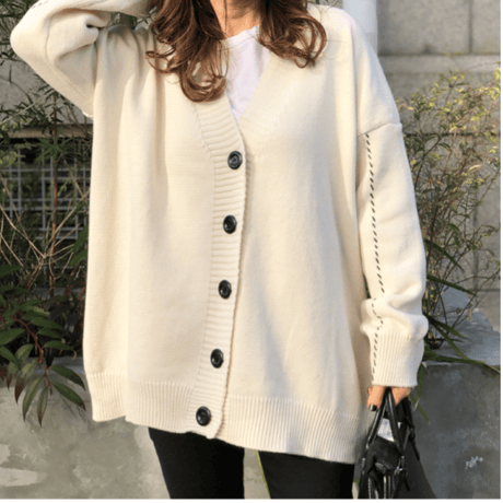Wide cardigan