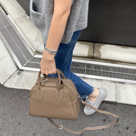 2way leather boston bag(Garage)