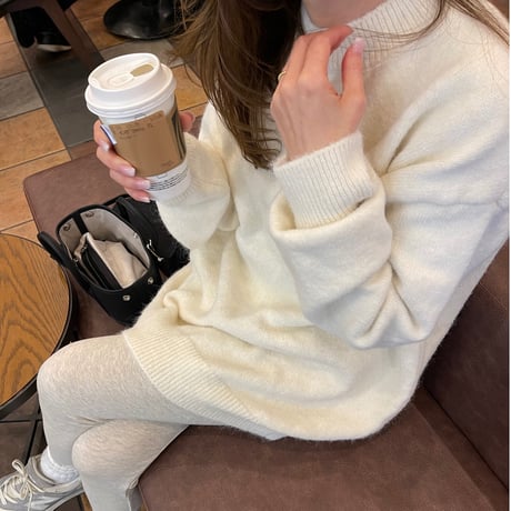 Wool long knit(lvory)