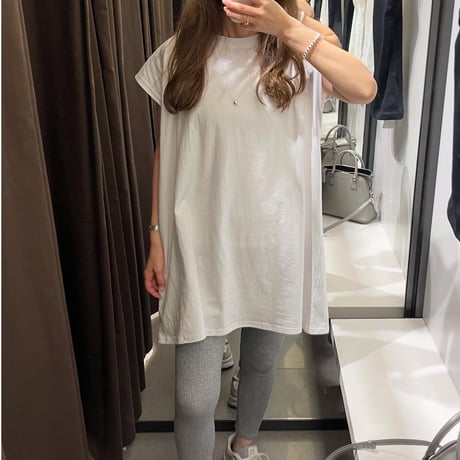 Cotton wide mini onepiece(White)