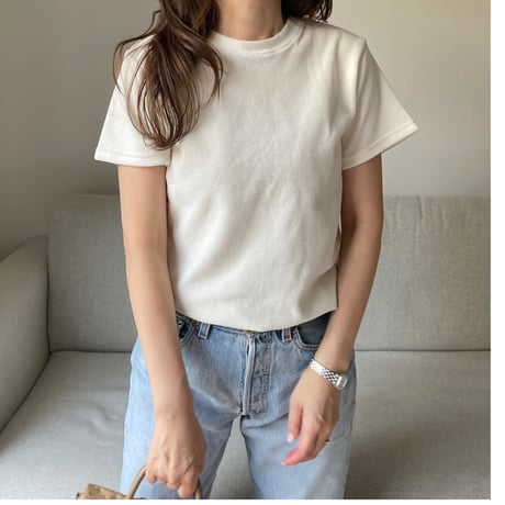 Velor pullover(Ivory)