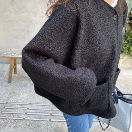 A-line boa light outer (Black)