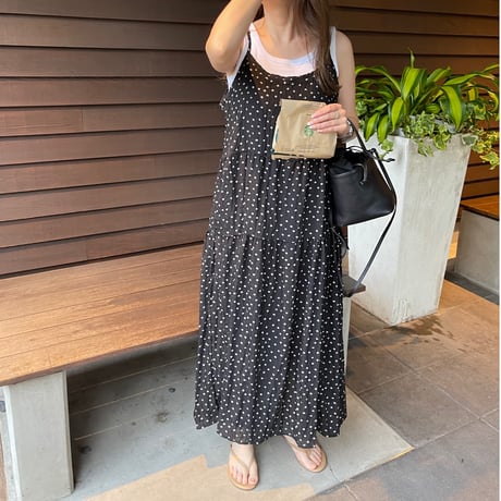 Flower long onepiece