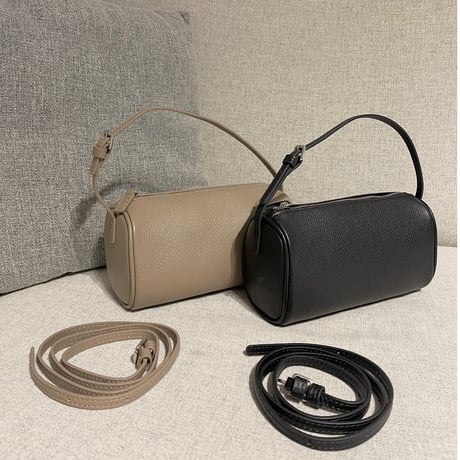 2way leather mini bag(Black)