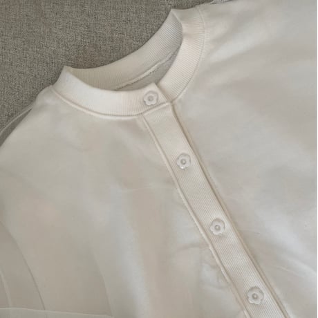 Chiffon cardigan(White)