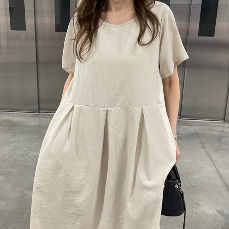 Mellow long onepiece(Beige)