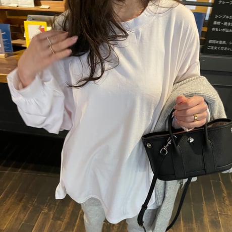 Puff sleeve long t-shirts