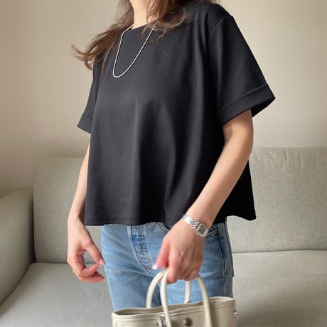 Roll-up flare tops(Black)