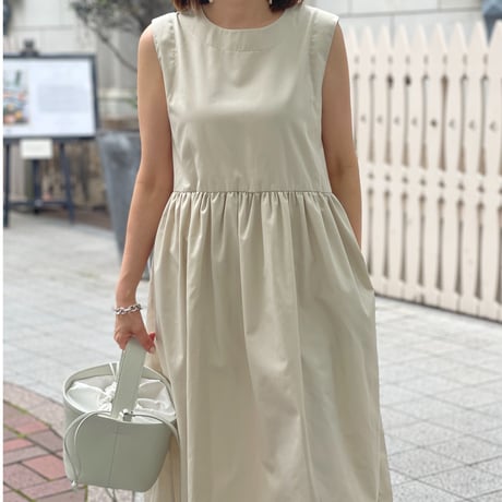 【Original】Volume onepiece(beige)