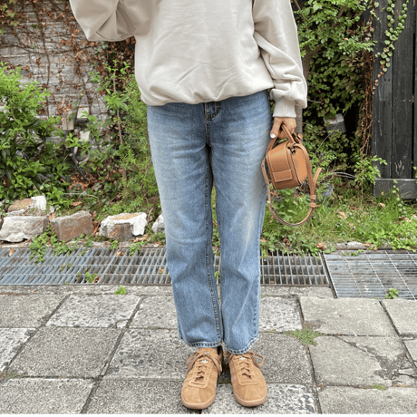 Straight fit denim