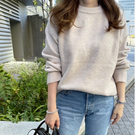 Loose knit (Light beige)