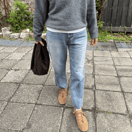 Straight fit denim