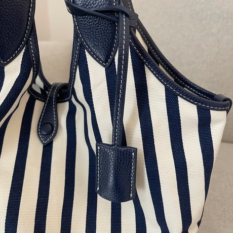 Leather stripe bag