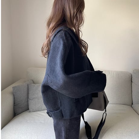 Sailor wool short jacket