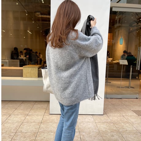 Oversize knit (Gray)