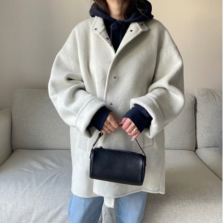 2way leather mini bag(Black)