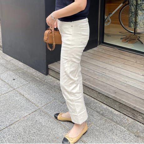 Straight stretch pants