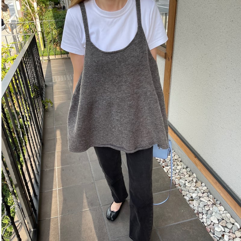 Knit camisole (gray) | K