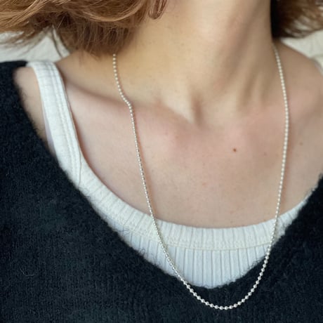 【silver925】Ball chain necklace 3㎜×60㎝