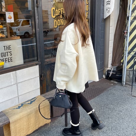 Freece wide pullover(Ivory)