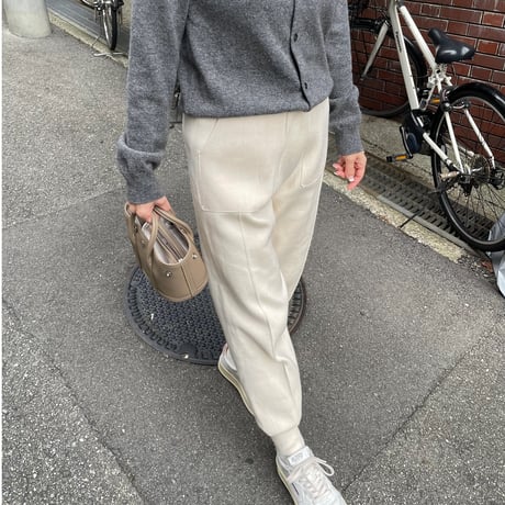Taperd knit pants(Ivory)