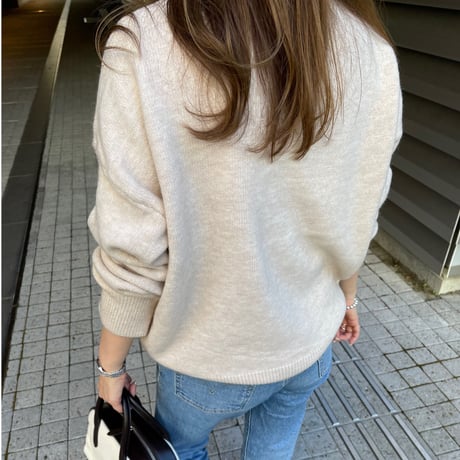 Loose knit (Light beige)