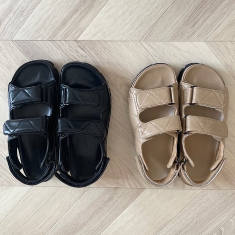 Matelasse quilt sandal