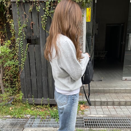 Soft knit pullover( Light gray)