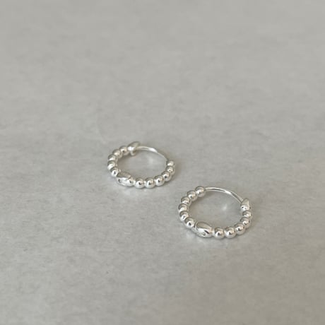 【silver925】Ball hoop pierce