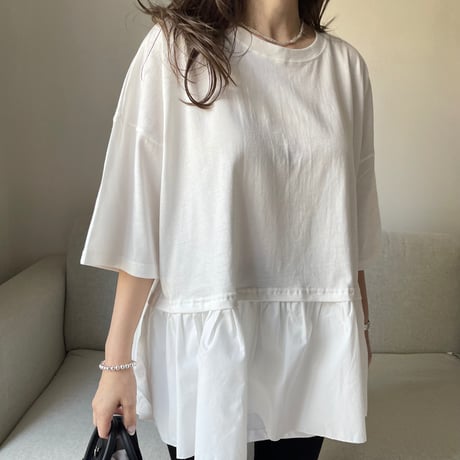 Teard flare tops(White)