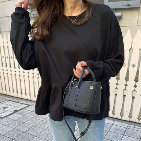 Teard flare sweat(Black)