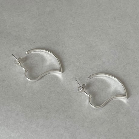 【silver925】Heart hoop pierce