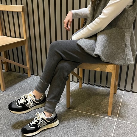 【In the morning】SWEAT KNIT PANTS (Chacoal gray)