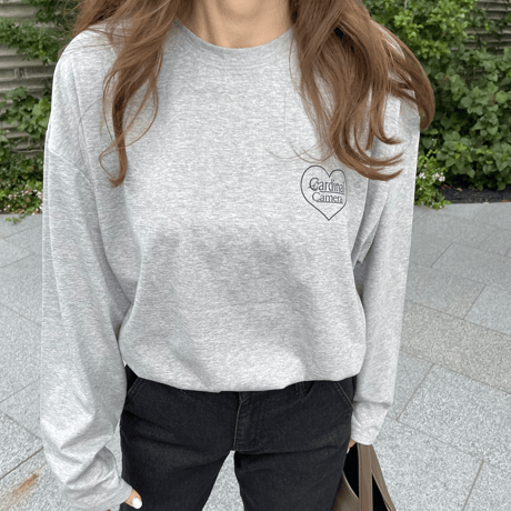 Print logo t-shirts(Gray)