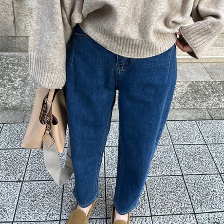 Taperd stretch soft denim(Blue)