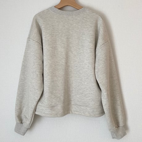 Cotton volume pullover (oatmeal)