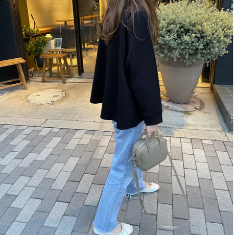 Flare slit sweat(Black)