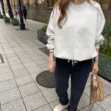 Cotton volume pullover (oatmeal)