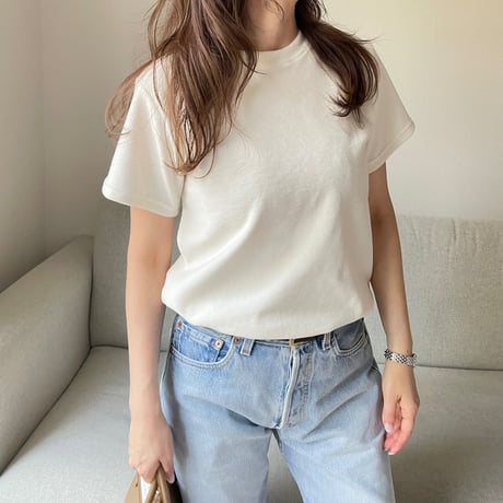 Velor pullover(Ivory)