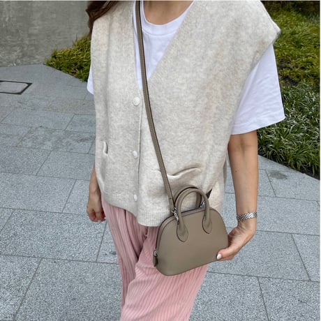 Leather mini sholder bag(Garage)
