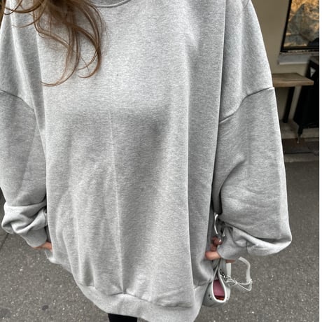 Back open sweat(Gray)