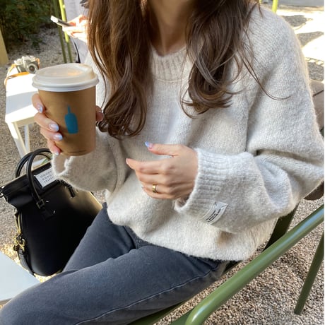 Oversize knit (Beige)