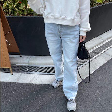 Straight wide pants