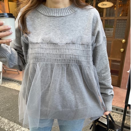 Feminine knit(Gray)