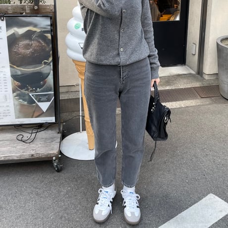 Straight fit ankle denim(Gray)
