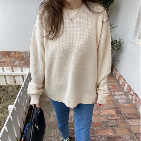 Waffle long knit