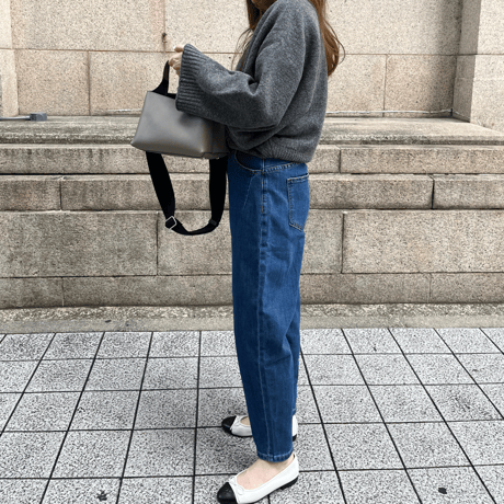 Taperd stretch soft denim(Blue)
